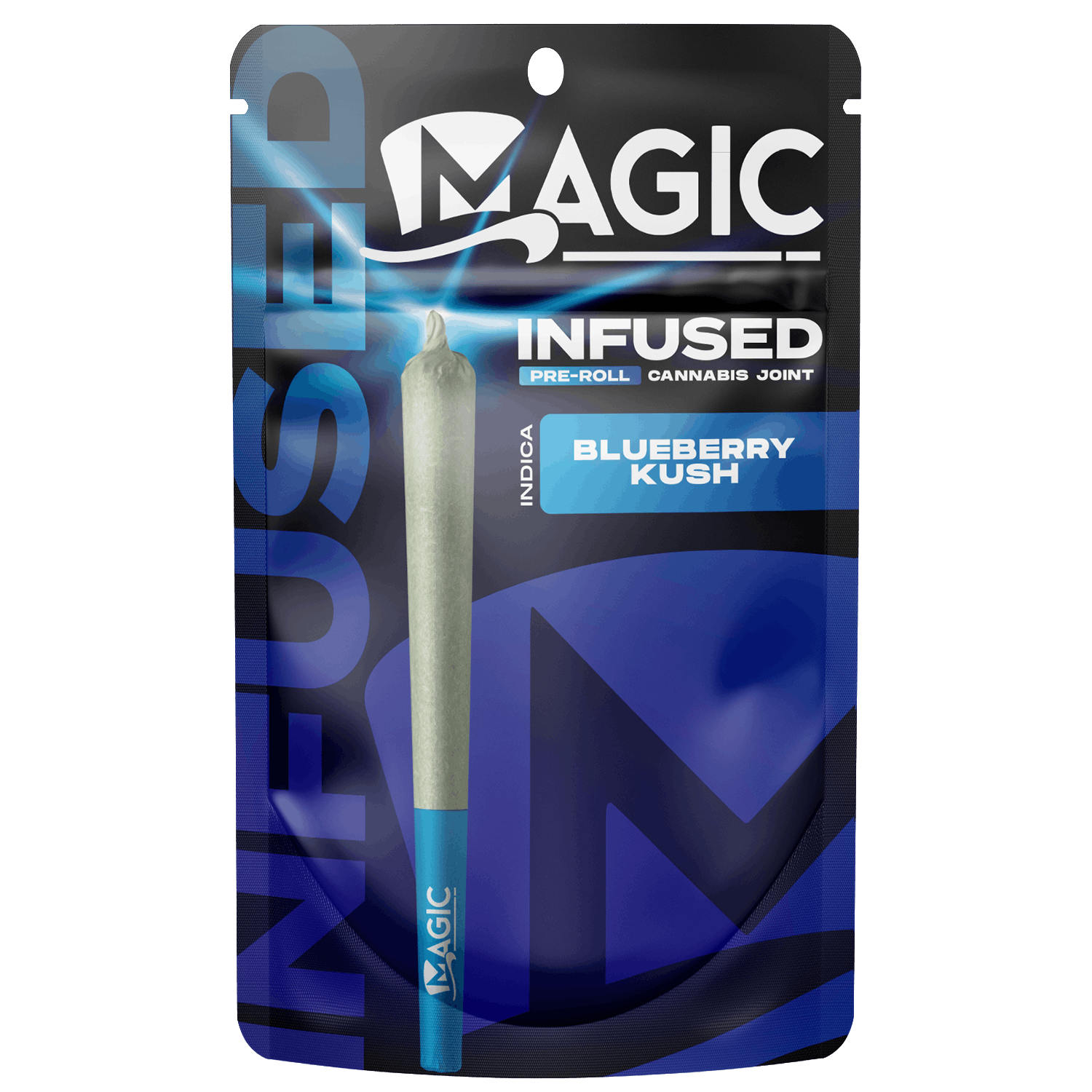 Photograph of product: Magic | Blueberry Kush Infused Preroll | REC