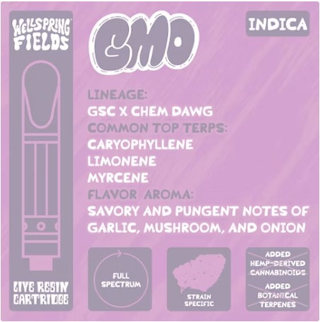 Photograph of product: GMO Live Resin 0.84g -Cartridge