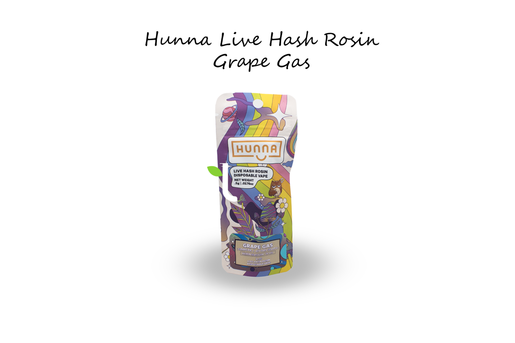 Photograph of product: Grape Gas | .5g Live Rosin Disposable Vape