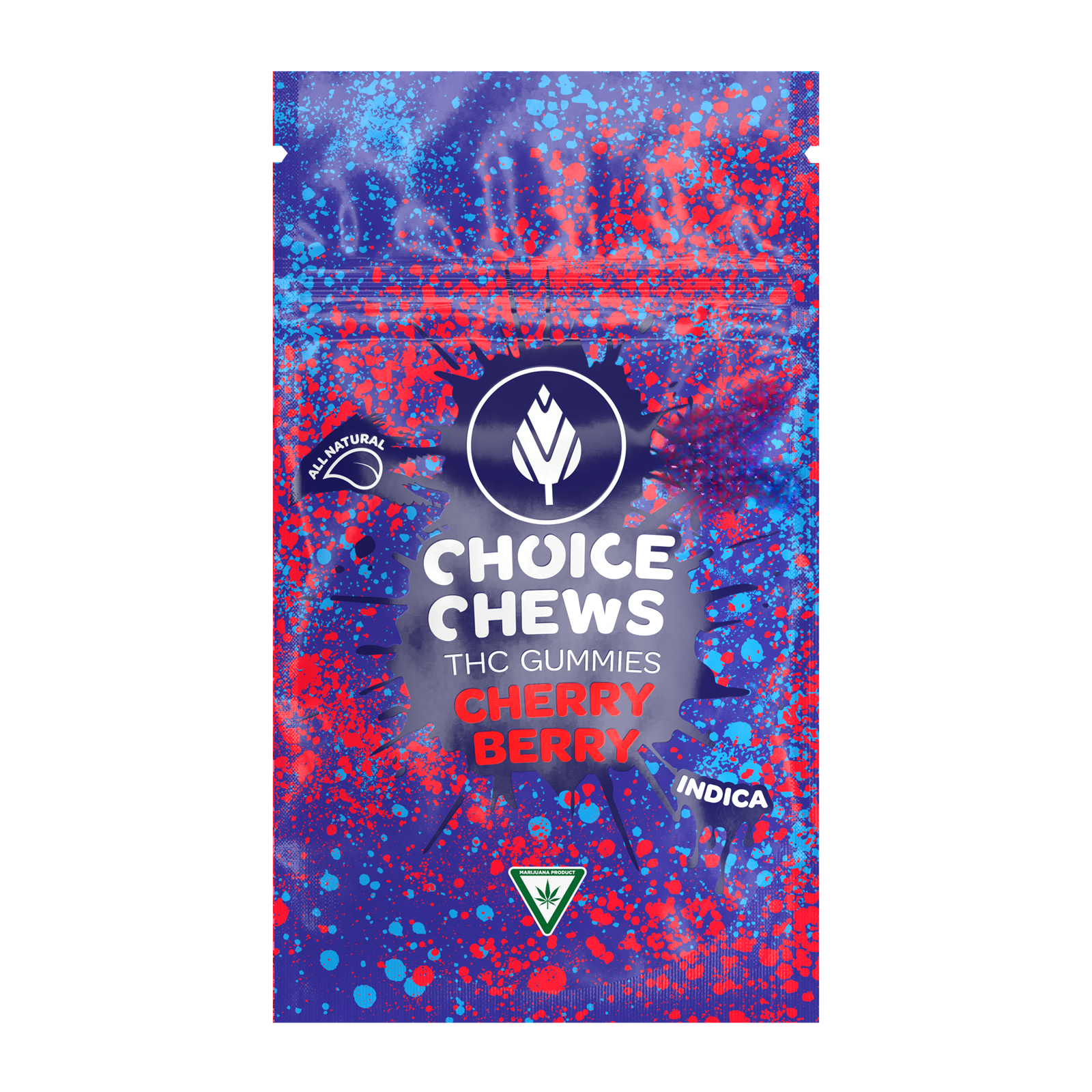 Photograph of product: CHOICE | SUPER SOUR CHERRY BERRY | Oui'd | GUMMIES | 100MG | REC