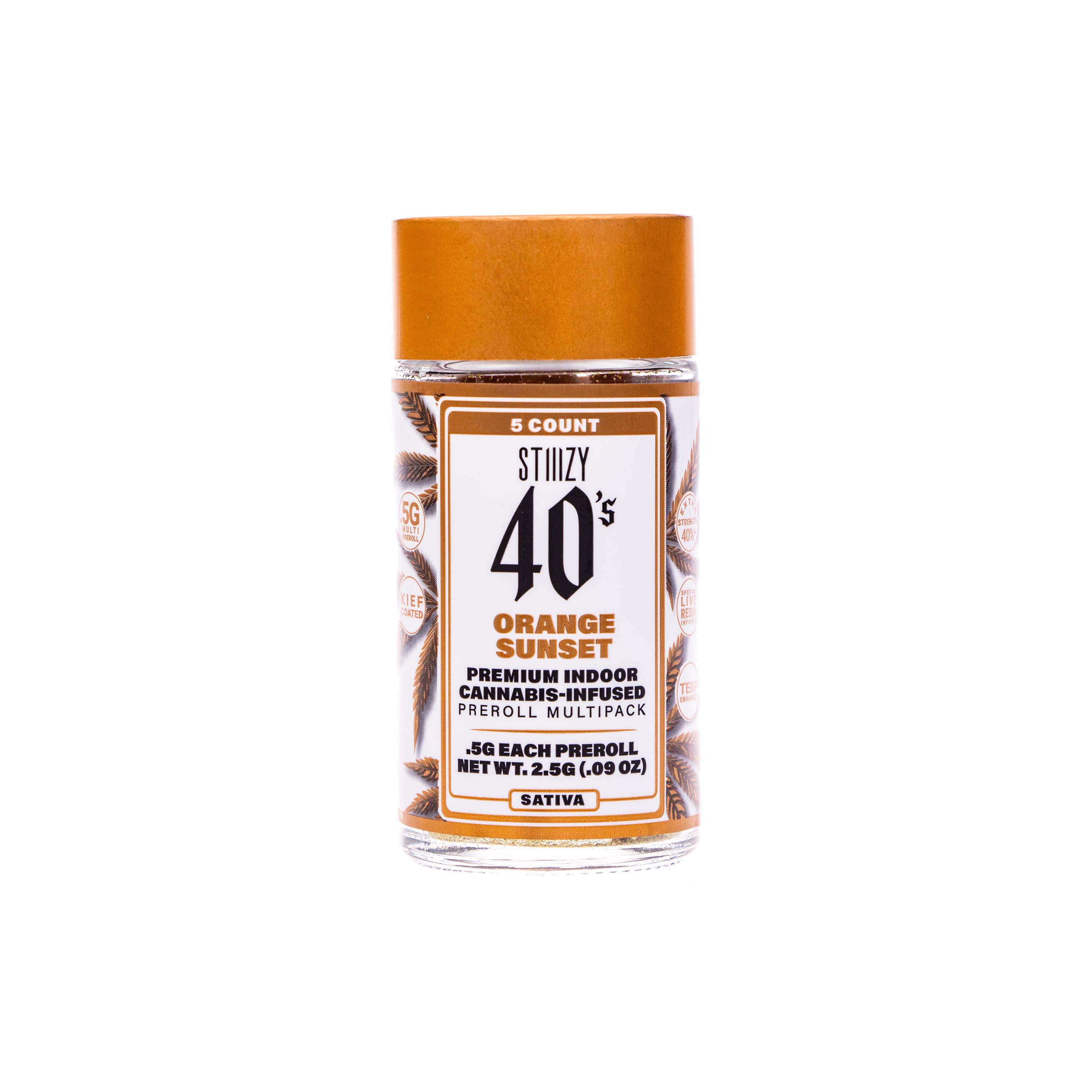 Photograph of product: 40's Infused Orange Sunset Multi Pre-roll Pack (2.5g)