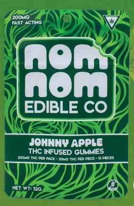 Photograph of product: Nom Nom - Johnny Apple Live Resin 200mg