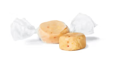 Photograph of product: Mini Betty's Ache Away PM Orange Creme TH-oui:CBN:CBC Fruit Chews (5mg x 2pk)