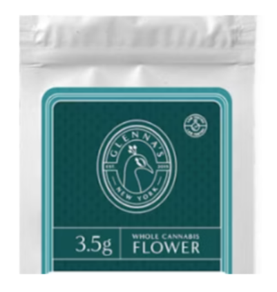 Photograph of Product: Glenna's | Modified Grape | Whole Flower | 3.5G