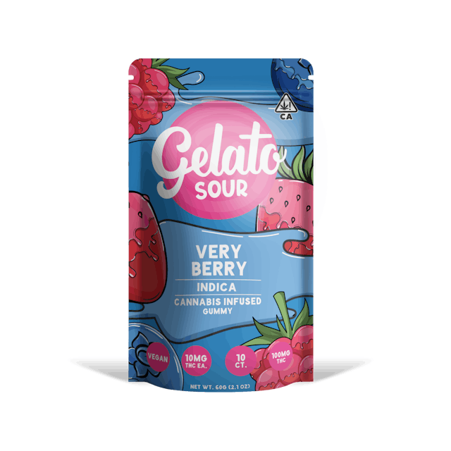 Photograph of product: Sour Very Berry | 100mg Gummies