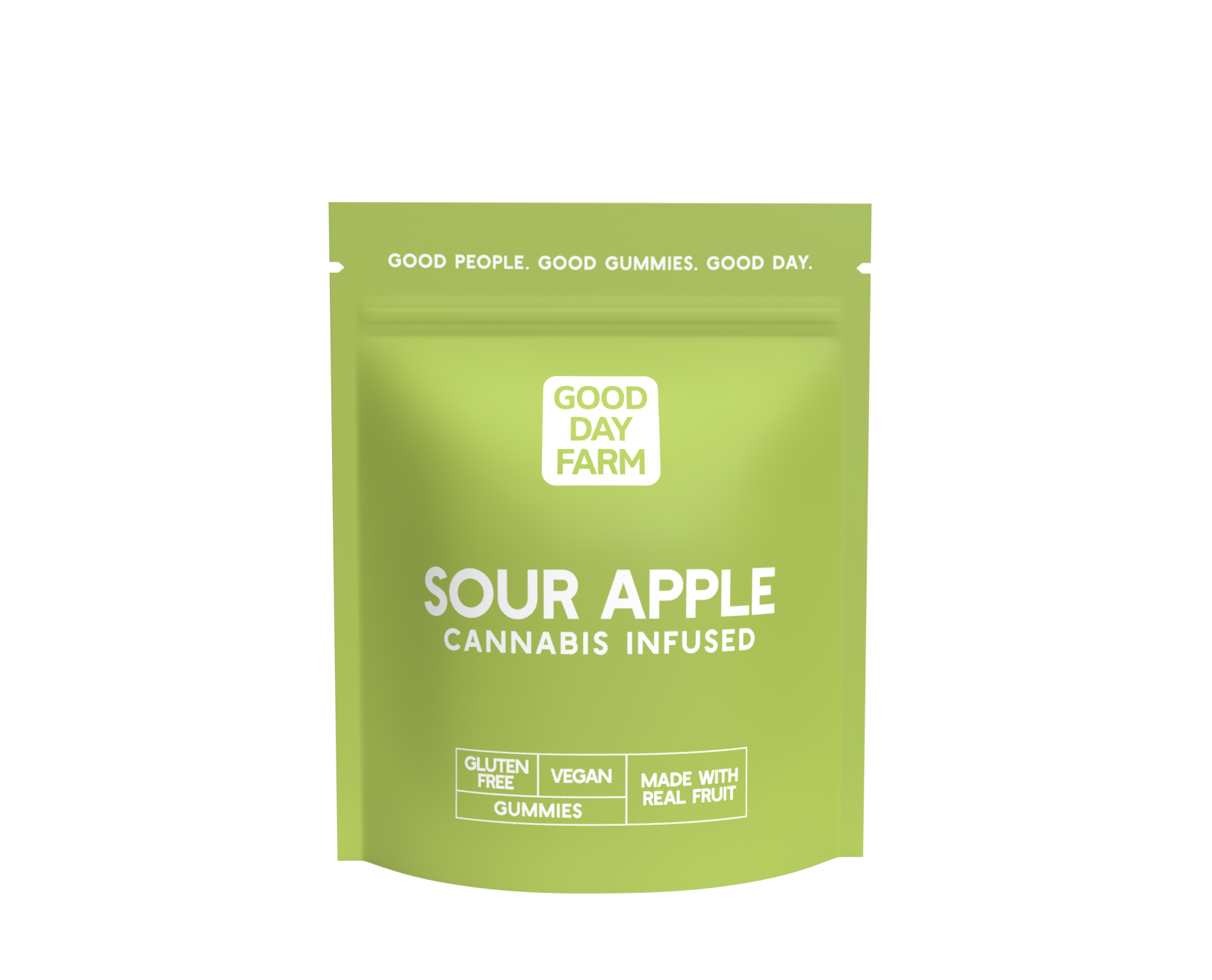 Photograph of product: Good Day Farm - Sour Apple - Gummies 100mg - 10pk