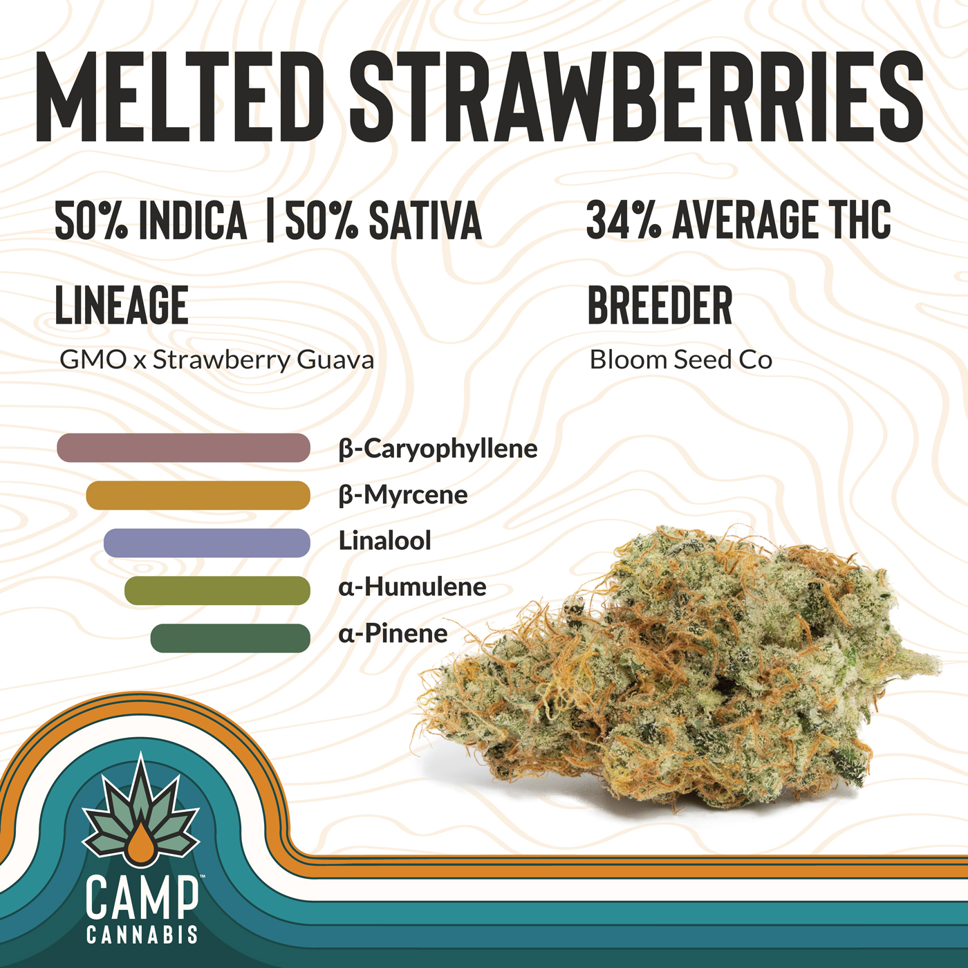 Photograph of product: Melted Strawberries  | 3.5g |  Camp