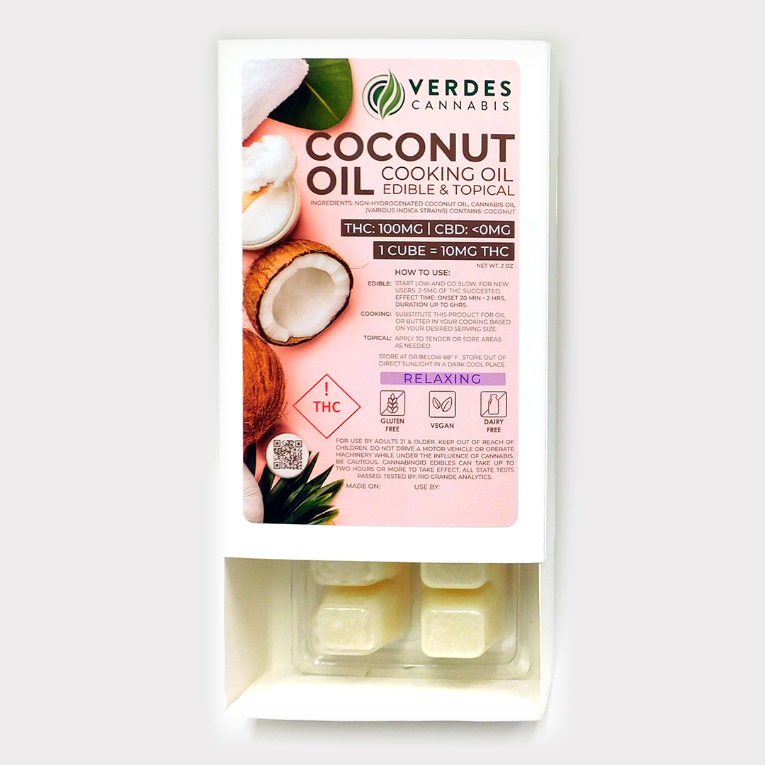 Photograph of product: Verdes Infused Coconut Oil Relaxing 100mg TH-oui