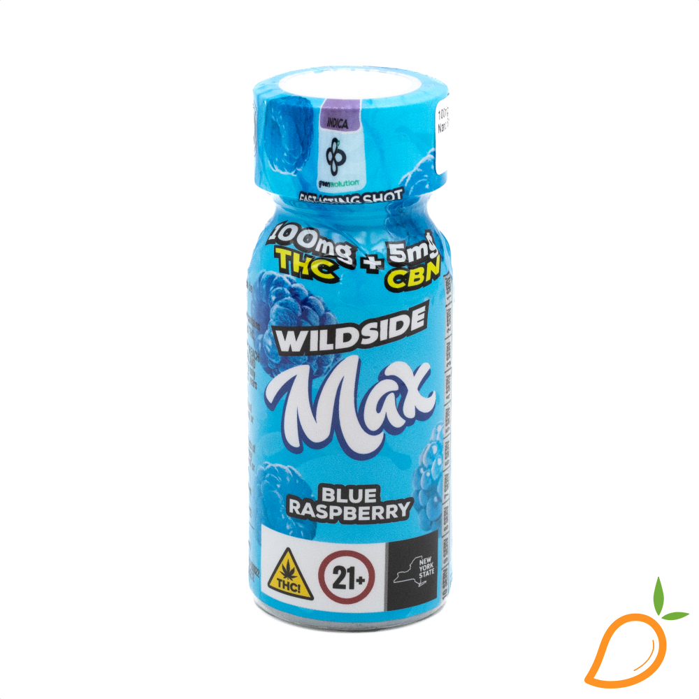 Photograph of product: 100mg 20:1 Blue Raspberry Nano Shot Wildside MAX