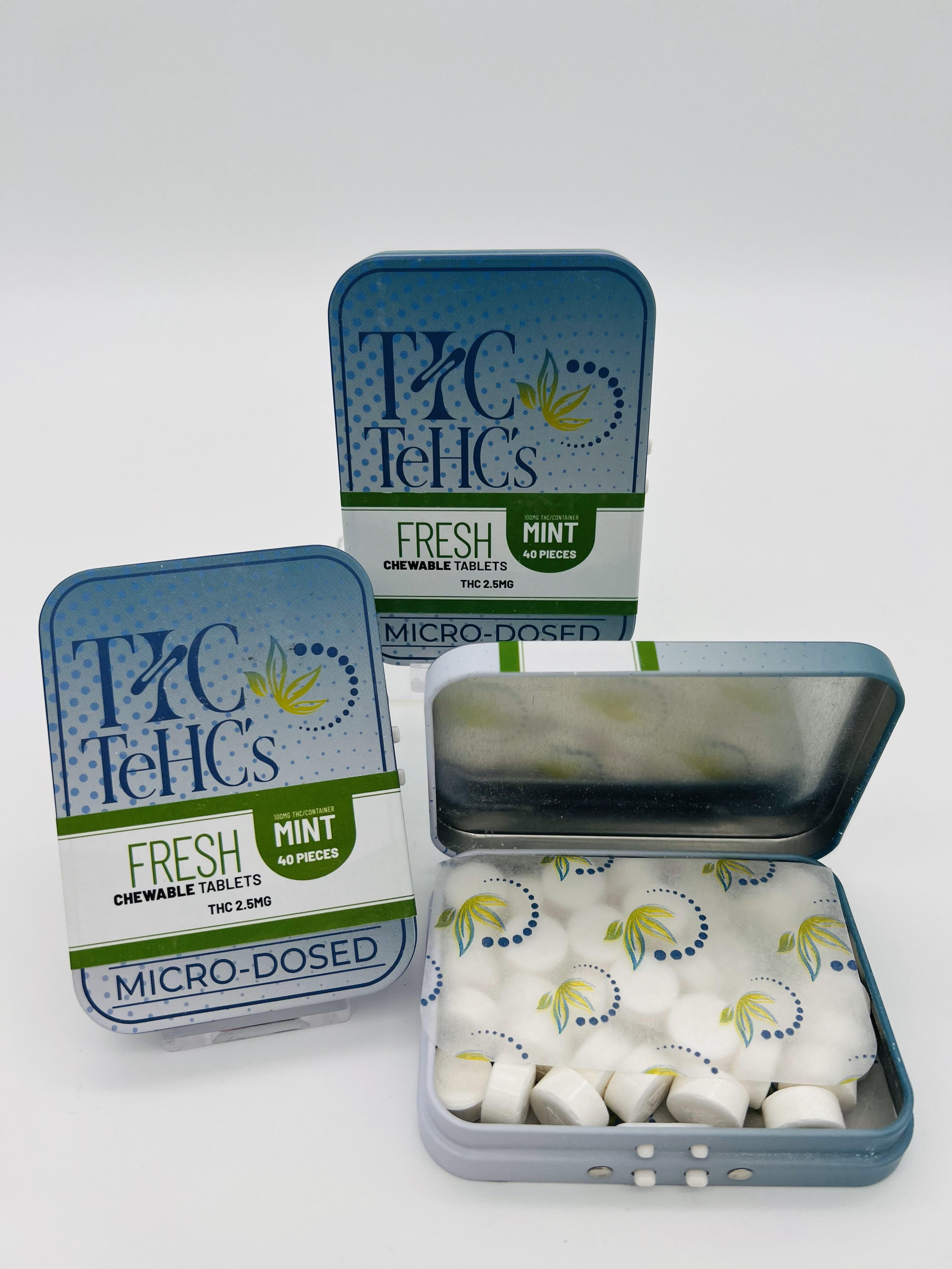 Photograph of product: Fresh Mint Chewable Tablets (Micro Dosed) Adult Use