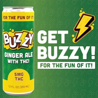 Photograph of product: Buzzy | 5mg Infused Beverage | Ginger Ale
