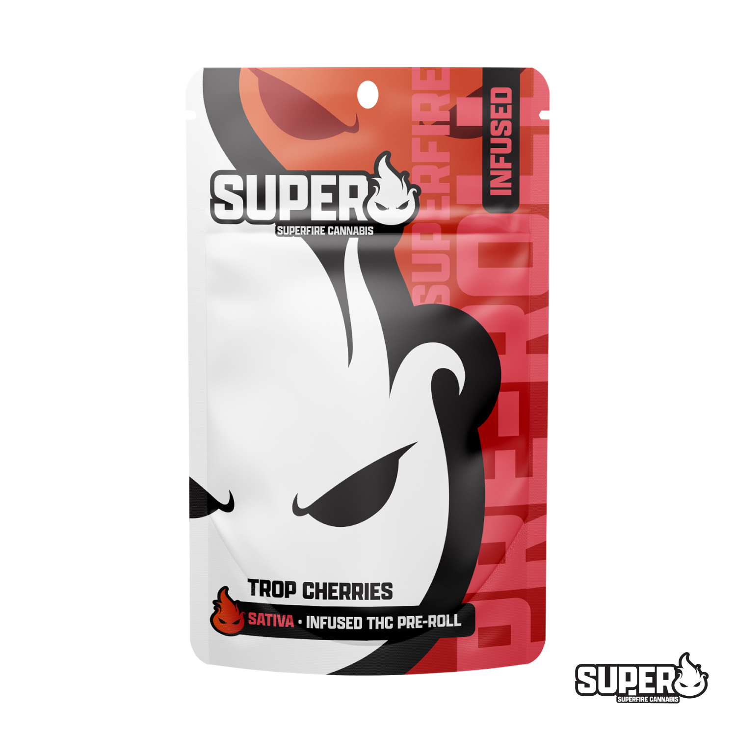 Photograph of product: Superfire Trop Cherries Infused Pre-Roll | 1.2g