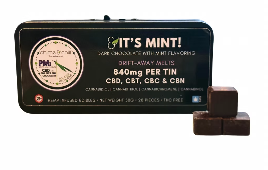 Photograph of product: Chime & Chill | It's Mint | PM Drift Away Melts