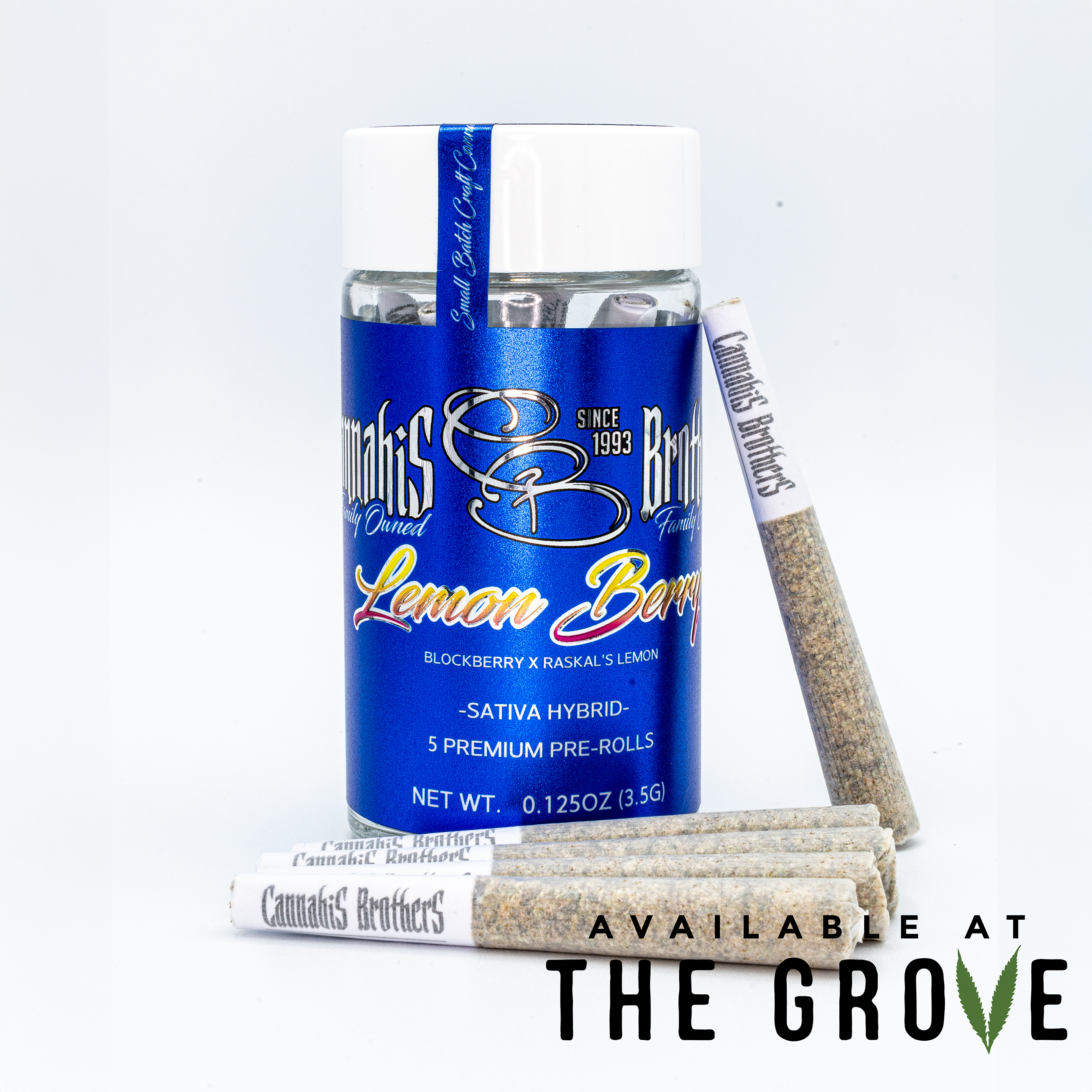 Photograph of product: The Oui'd Brothers | Lemon Berry Pre-Roll Packs