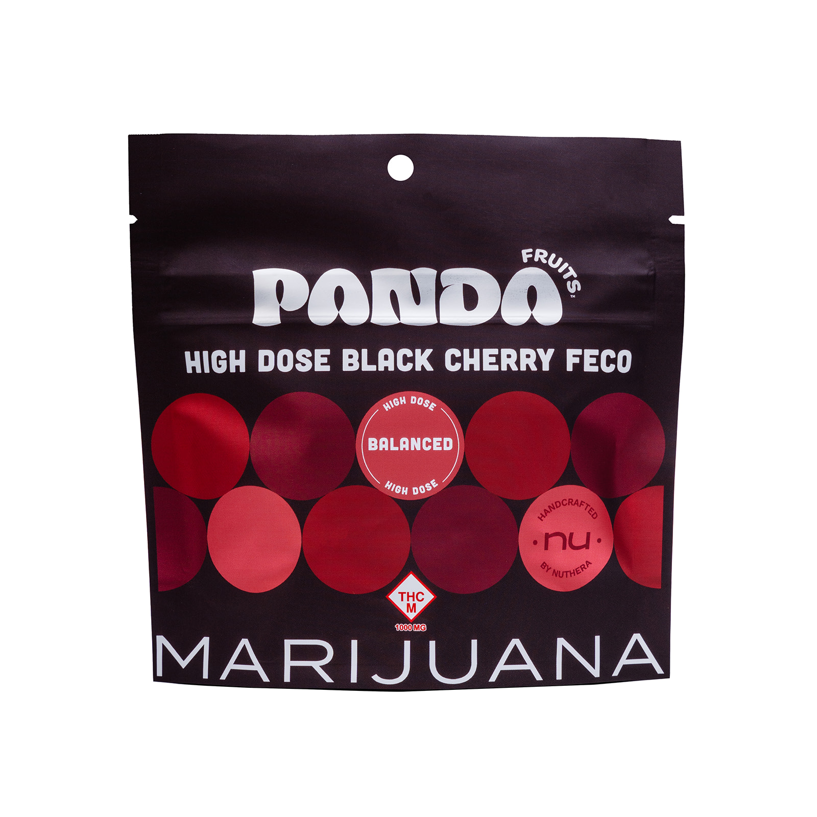 Photograph of product: Panda Fruits Black Cherry Bomb FECO 1000mg
