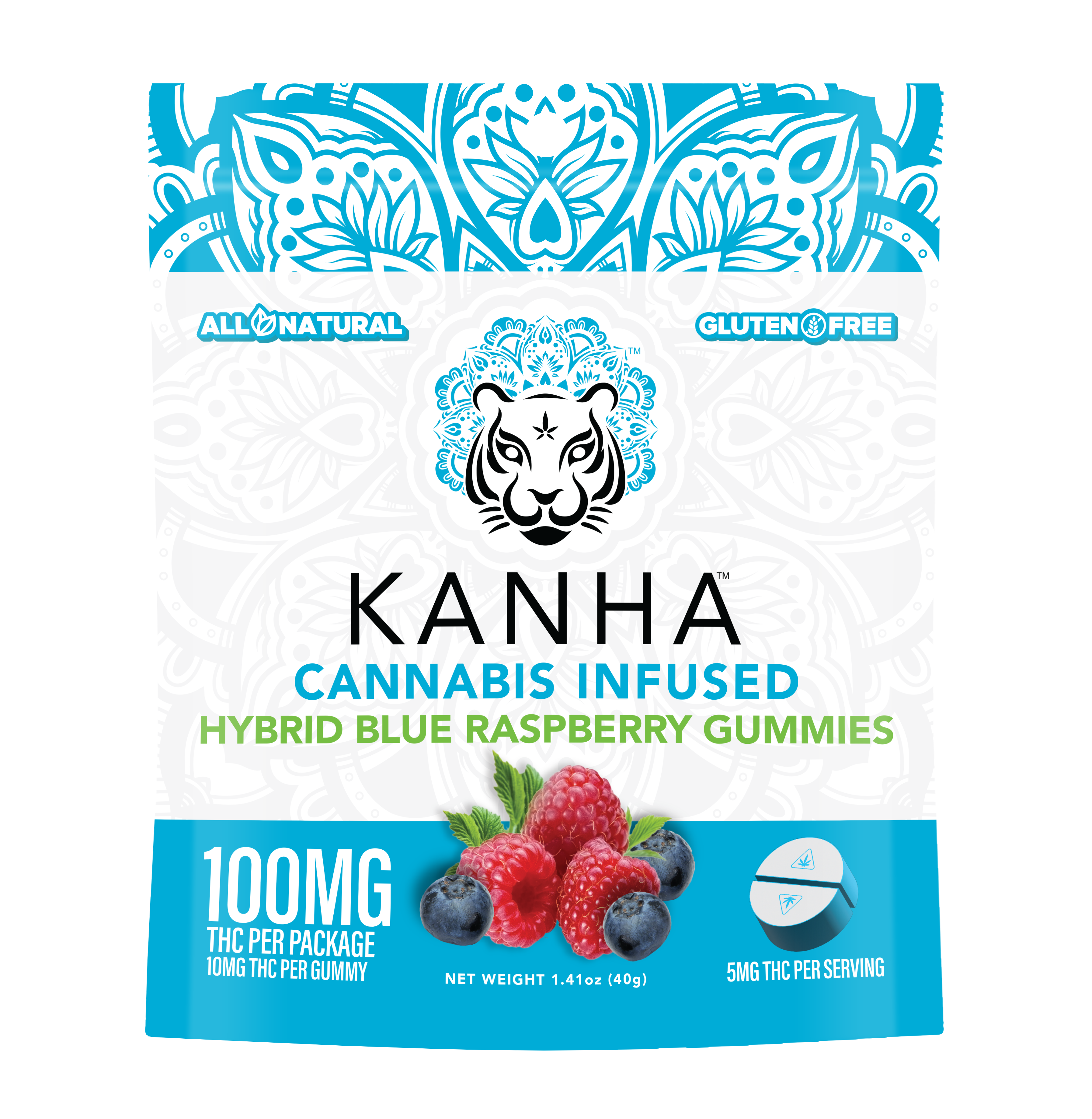 Photograph of product: Blue Raspberry | 100mg Rosin Gummies