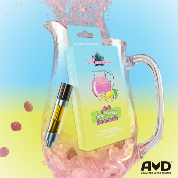 Photograph of product: Amnesia | Pink Lemonade | 1g Vape Cart