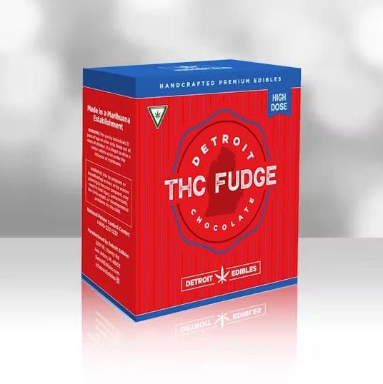 Photograph of product: Detroit Edibles 200mg Fudge - Chocolate