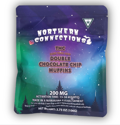 Photograph of product: Northern Connections - 200MG Bake Your Own - Double Chocolate Chip Muffins
