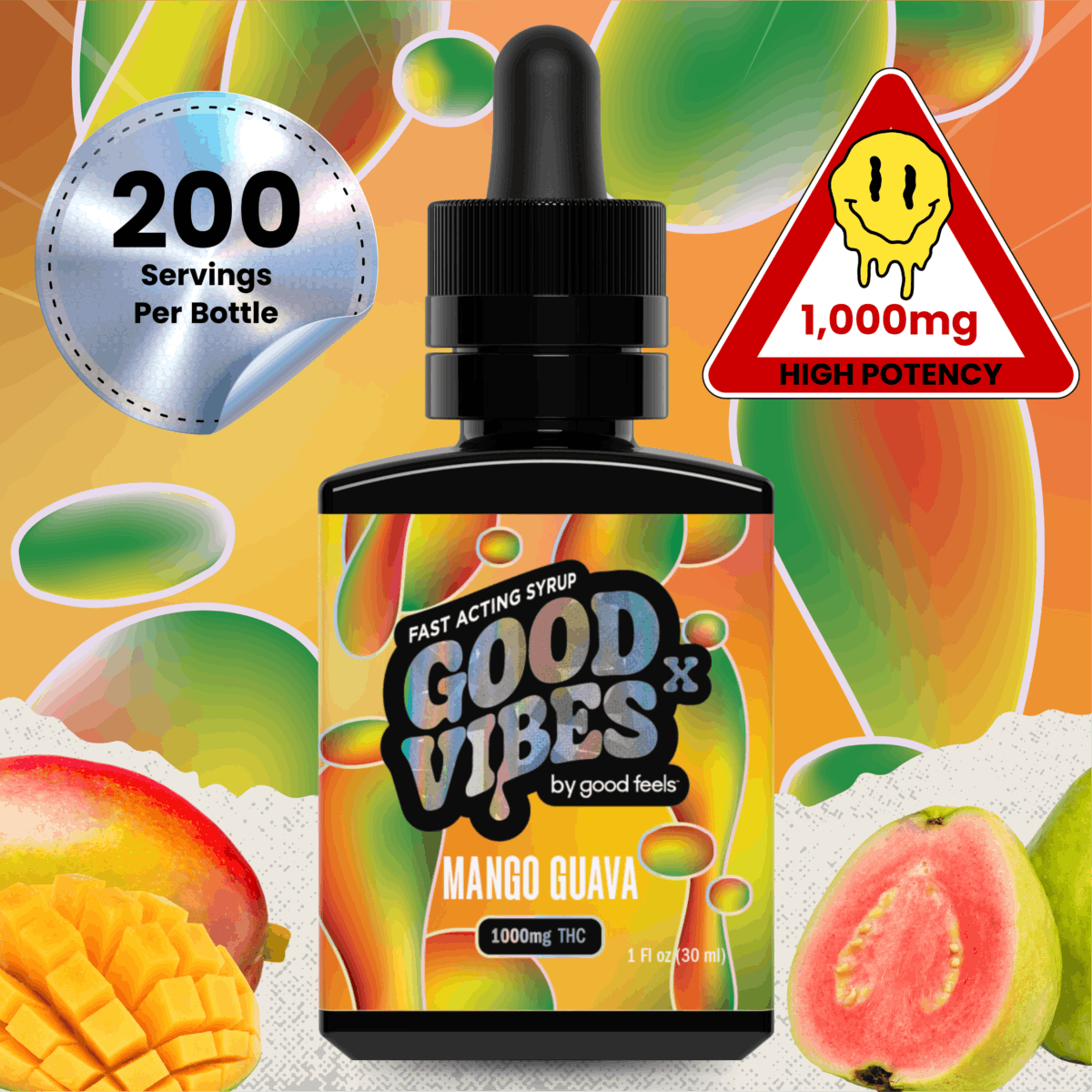 Photograph of product: Good Vibes X Mango Guava-1000mg
