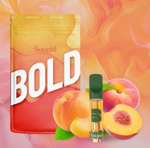 Photograph of product: The Botanist | BOLD Peach | Cartridge | 1g