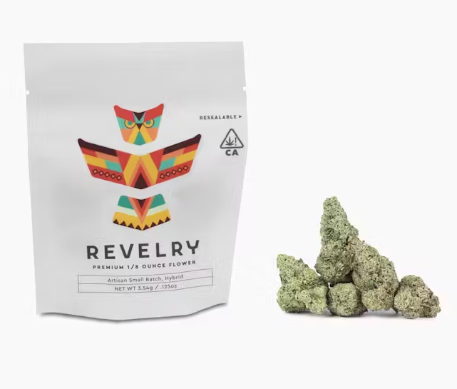 Photograph of product: Revelry Gush Mountain Hybrid Flower 3.5g