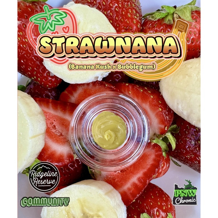 Photograph of product: Strawnana - 1g Cold Cure ROSIN - Community Oui'd