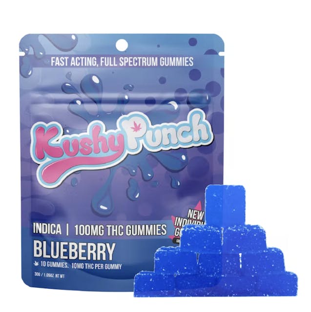 Photograph of product: Blueberry Individual 100mg - 
