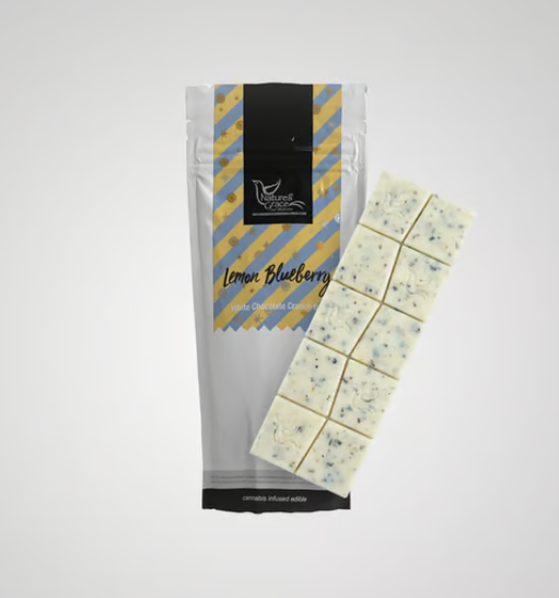 Photograph of product: Lemon Blueberry White Chocolate Crunch Bar