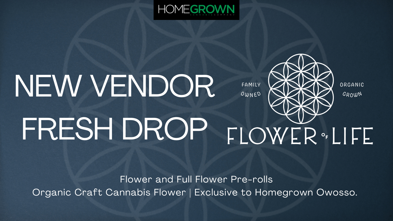 Photograph of product: Flower of Life | Eastside OG Organic Full Flower Pre-Roll