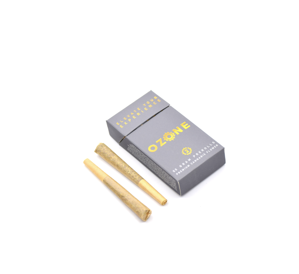 Photograph of product: Ozone Happy Hour 0.5g 2pk Prerolls