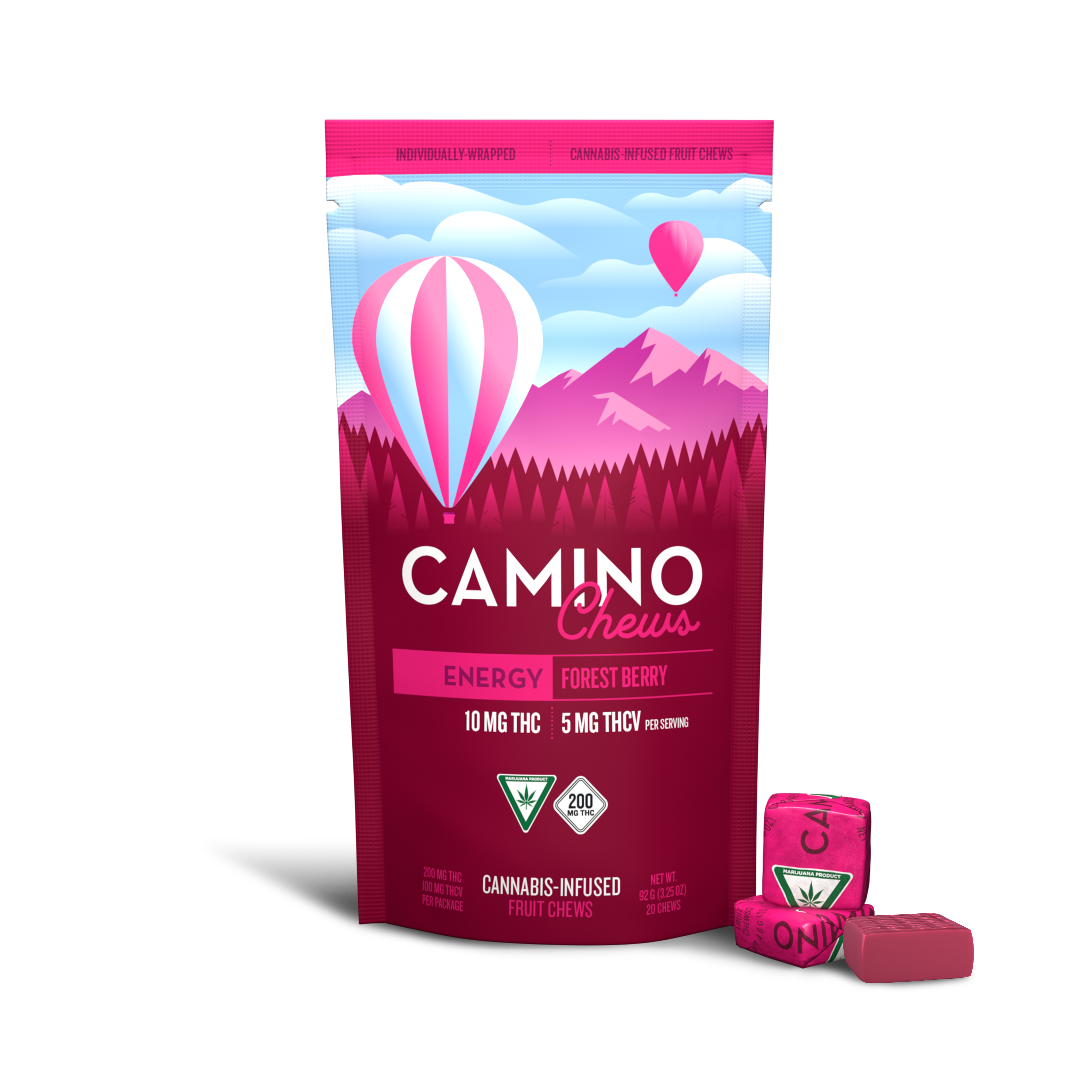 Photograph of product: Forest Berry THCV:THC 5:10 Energy Chews