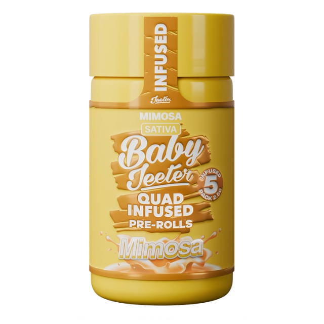 Photograph of product: 5PK- 0.5G- MIMOSA- INFUSED- BABY JEETER