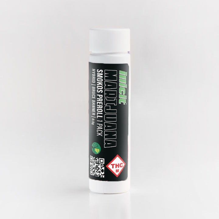 Photograph of product: Bruce Banner Smokos Pre-Roll .5g