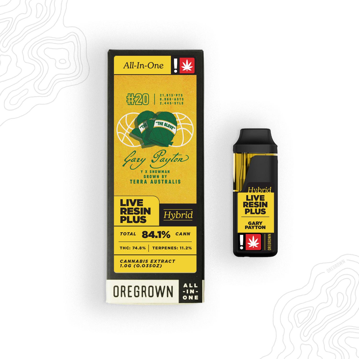 Photograph of product: Oregrown | Gary Payton | Live Resin+ AiO