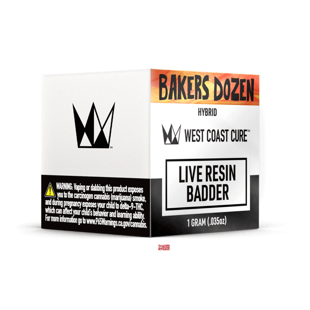 Photograph of product: Bakers Dozen 1g Live Resin Badder - 