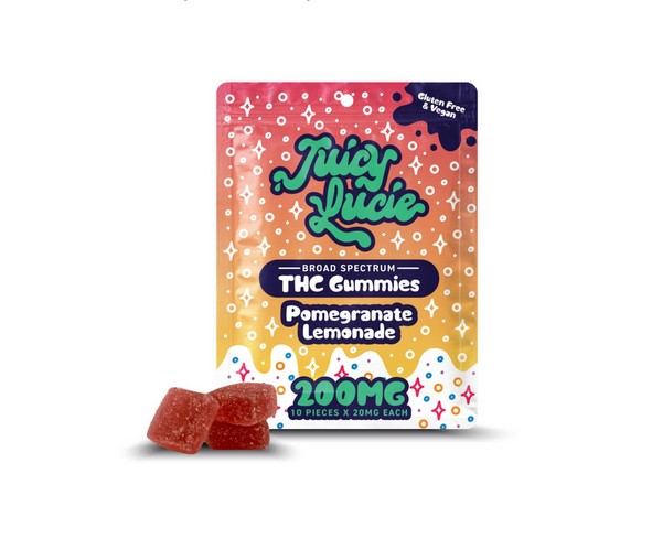 Photograph of product: Juicy Lucie - Pomegranate Lemonade - 200mg (20mg 10pk)