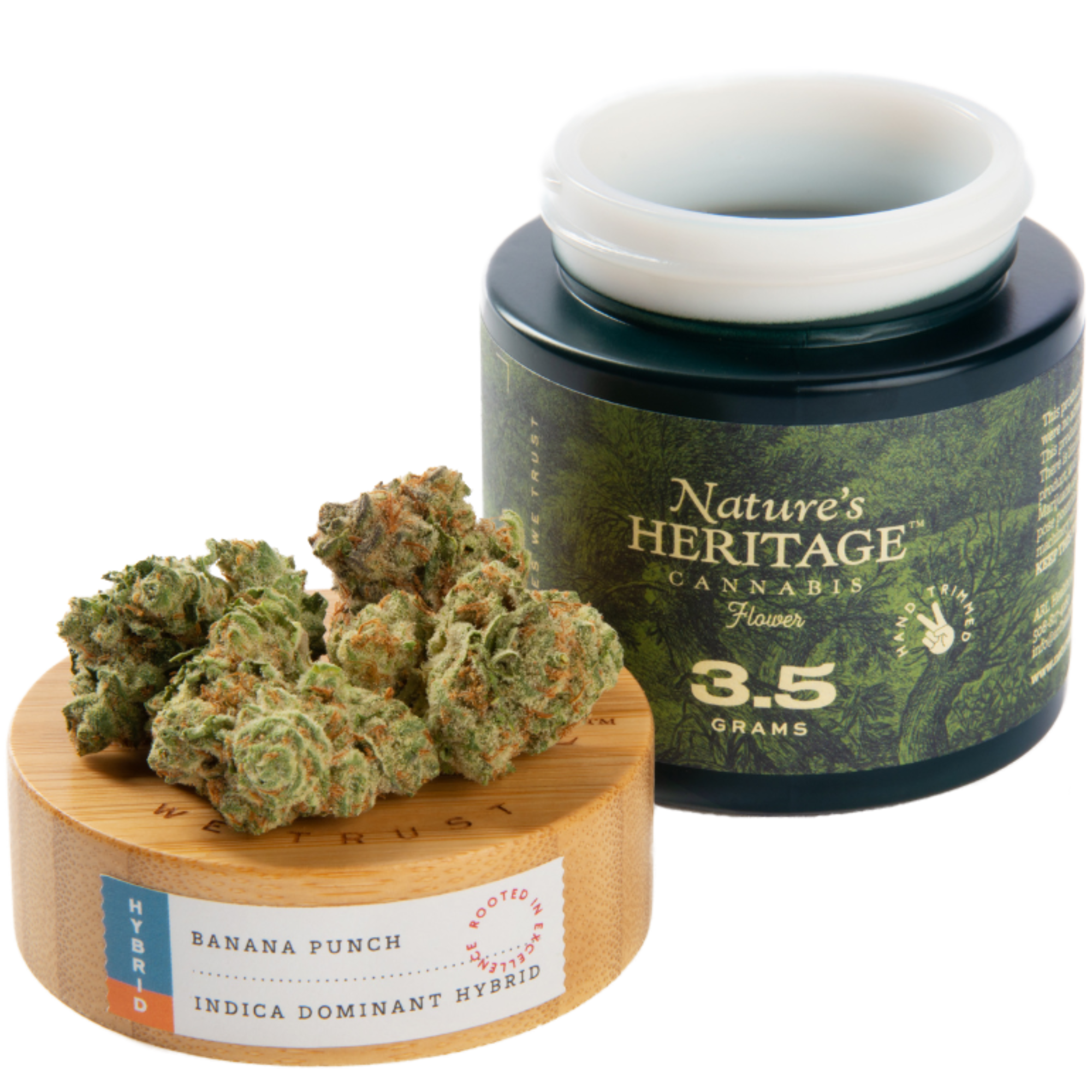 Photograph of product: Flower | Nature's Heritage | Banana Punch [1.57% Terps] - 3.5g