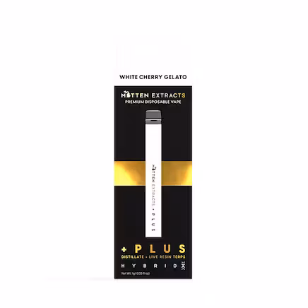 Photograph of product: Mitten Extracts + Plus Disposable White Cherry Gelato