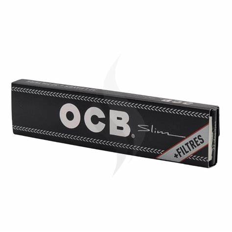 Photograph of product: OCB Slim King Size Slim Papers w / Tips White Papers