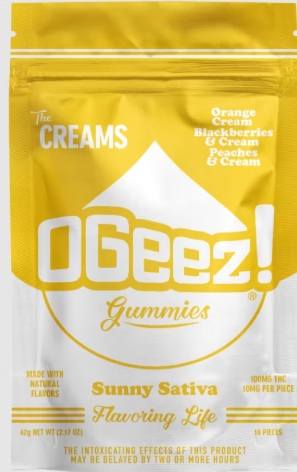 Photograph of product: OGeez - The Creams, Sunny Oui'd - 100 mg