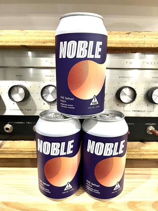 Photograph of product: Noble Labs - TH-oui Seltzer: Peach - 10mg