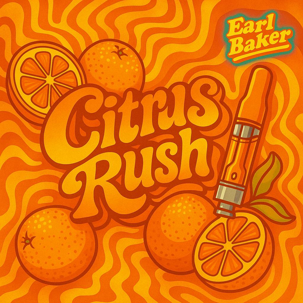 Photograph of product: Earl Baker Citrus Rush 1g Vape T84.446 (H) 00075