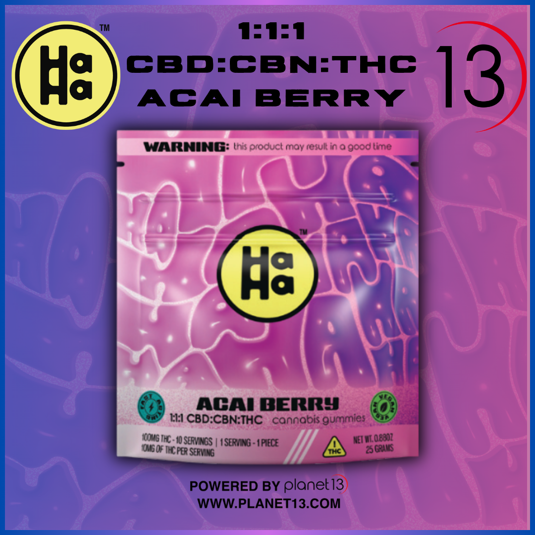 Photograph of product: Haha 1:1:1 Acai Berry Gummies