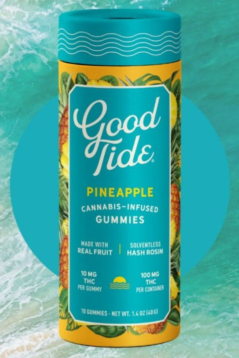 Photograph of product: Good Tide - Pineapple Gummies - 100mg