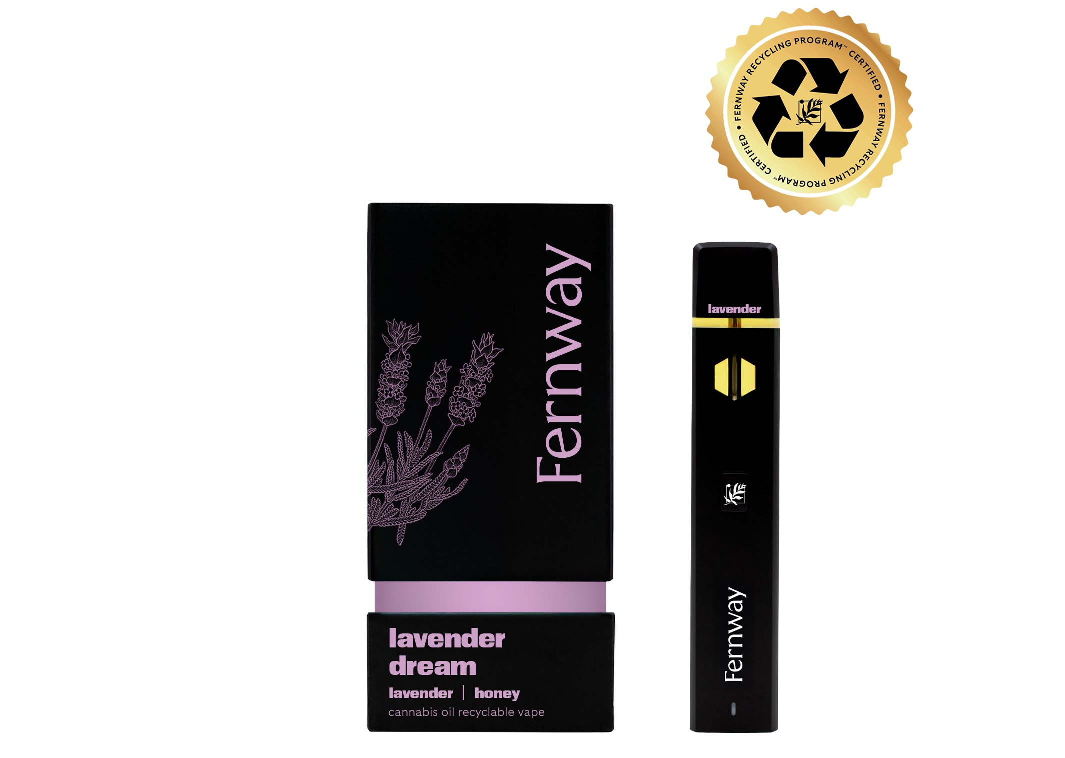 Photograph of product: Fernway | Lavender Dream | Traveler All-In-One Disposable | 2g