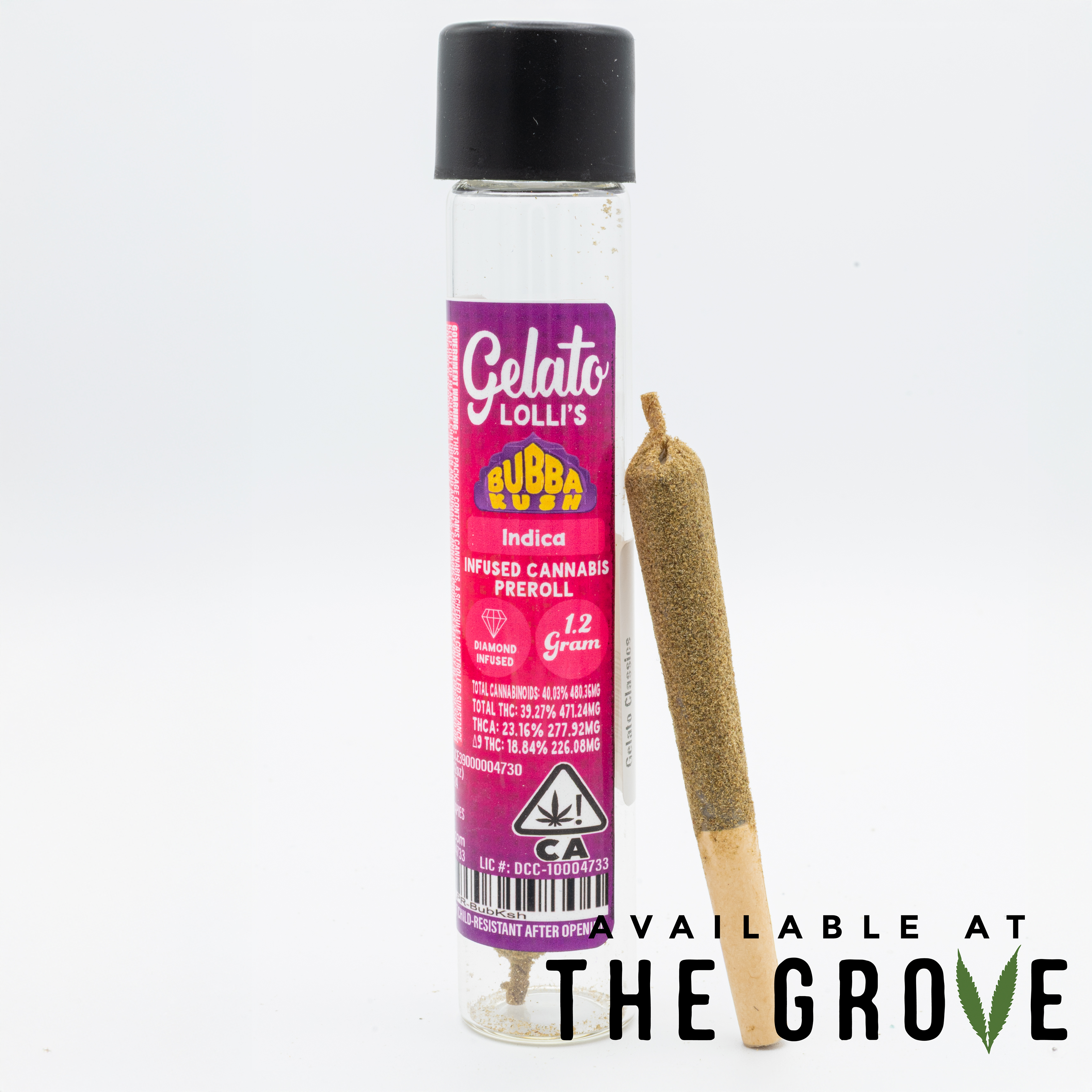 Photograph of product: Gelato | Bubba Kush 1.2G Lolli