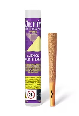 Photograph of product: Jetty | Alien OG x Apples & Bananas | Infused Pre-roll
