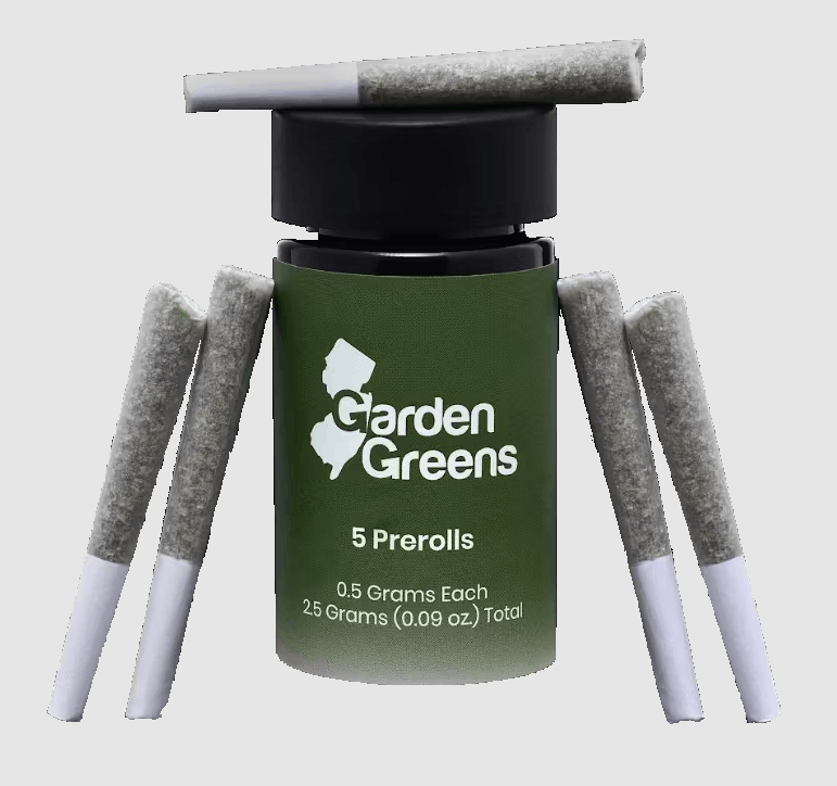 Photograph of Product: Garden Greens Pre-Roll 5pk- Heir Heads