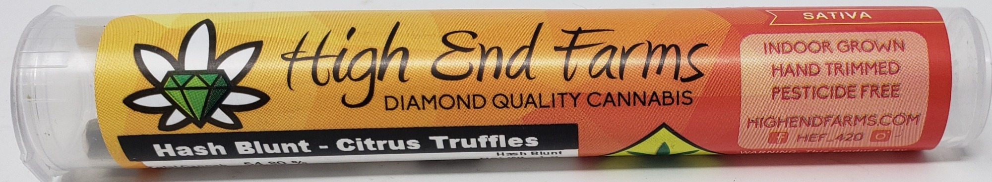 Photograph of product: HIGH END Citrus Truffles au chocolat Blunt